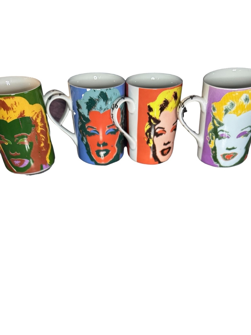 Andy Warhol Marilyn Monroe Pop Art Mug Set, originally released 1997 Block China